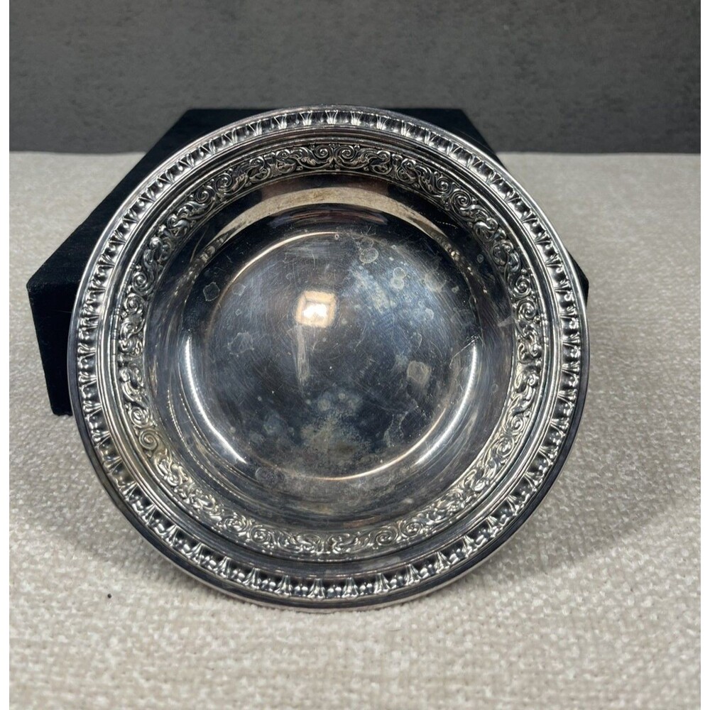 Reed & Barton Silver Plate Bon Bon Bowl #1201, 6 1/4" Diameter x 1" High